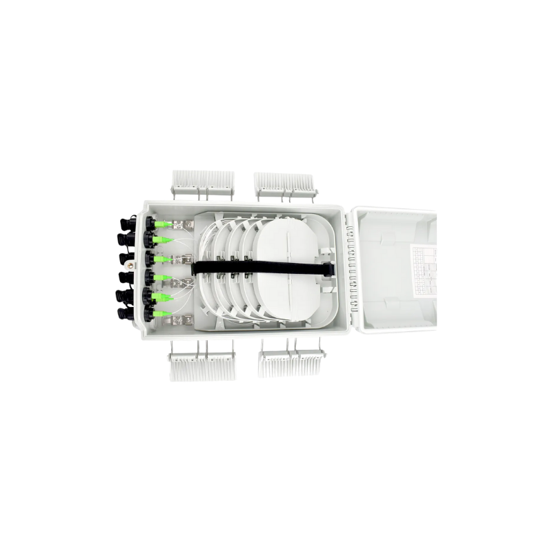 NAP CAJA EXTERIOR FTTH EASY CONNECT 4X8  CON SPLITTER 1X8 CONECTOR SC/APC CON SANGRIA