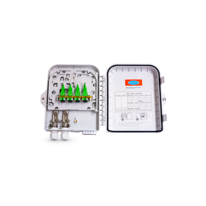 FDB NAP Caja Exterior Ftth 2X8 + 1 Splitter 1X8 Conect.