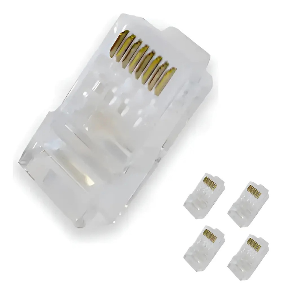 Ficha Conector Rj45  Cat. 6 X Unidad (nt2001rj45c6)