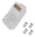 Ficha Conector Rj45  Cat. 6 X Unidad (nt2001rj45c6)