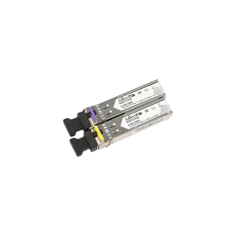 Pair of SFP modules, S-45LC80D (1.25G SM 80km T1490nm/R1550nm, Single LC-connector) + S-54LC80D (1.25G SM 80km T1550nm/R1490nm, Single LC-connector)