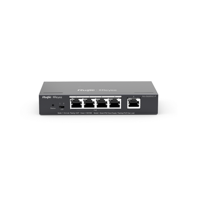 Switch Smart PoE+ 5 Puertos Gigabit