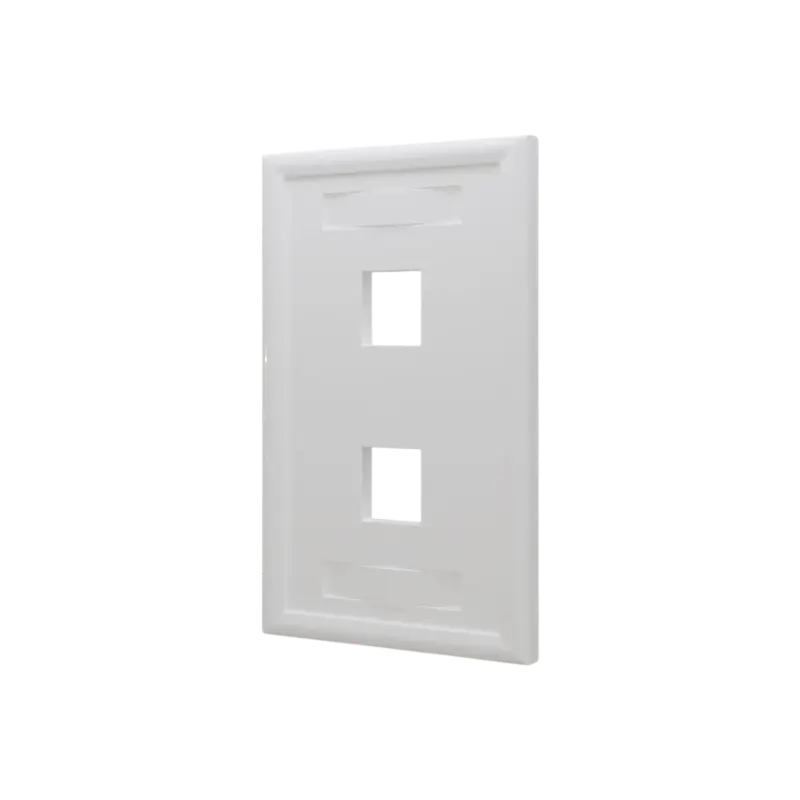 Tapa Bastidor 2 Puertos Cat5E/Cat6 Rj45 