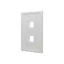 Tapa Bastidor 2 Puertos RJ45 CAT5E-CAT6