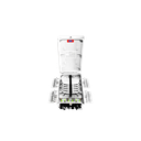 CAJA EXTERIOR FTTH PRECONECTORIZADA 4X8 CON SPLITTER 1X8 CONECTOR SC/APC CON SANGRIA CON CRUZ