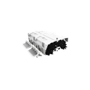 CAJA EXTERIOR FTTH PRECONECTORIZADA 2X16 CON SPLITTER 1X8 CONECTOR SC/APC CON SANGRIA CON CRUZ