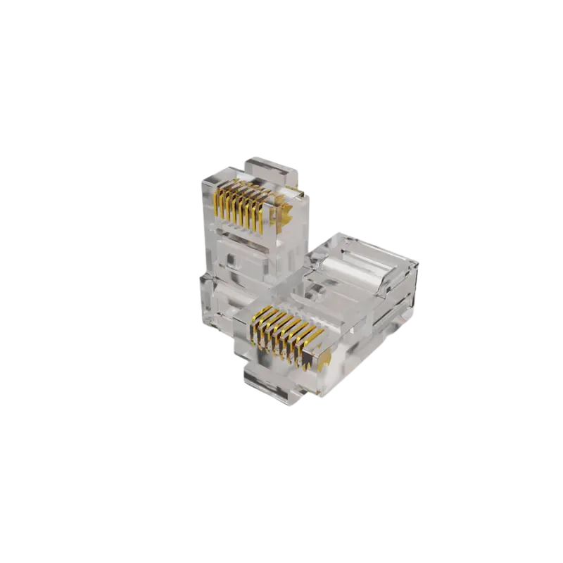 Plug RJ45 CAT5e Blindado 100 Unidades