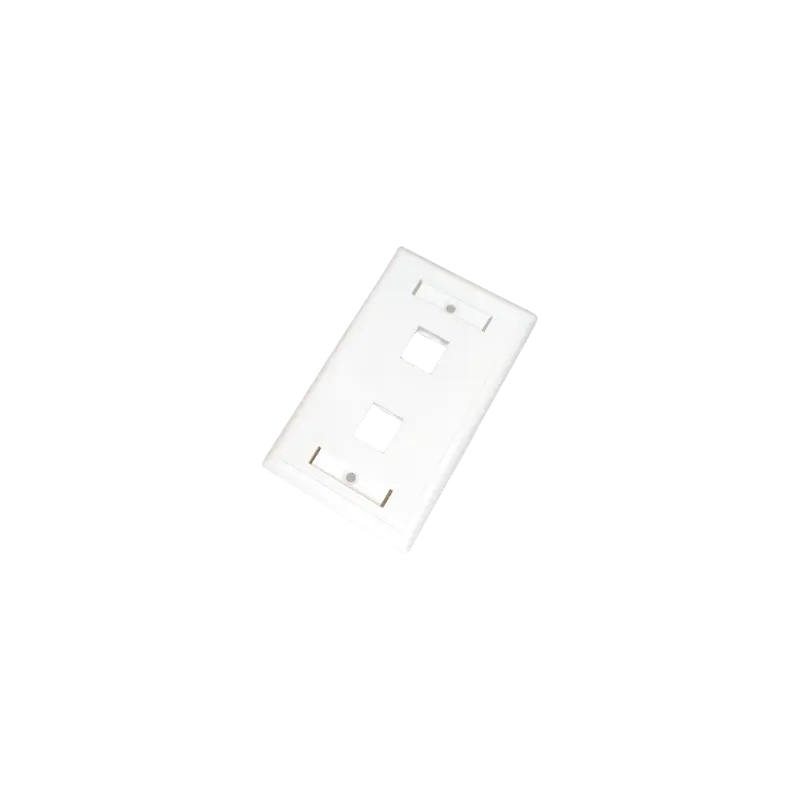 FACE PLATE 2 PORT CAT5E/6