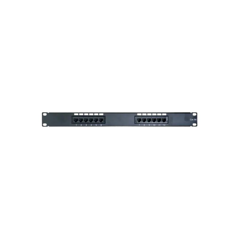 PATCH PANNEL 12 PORTS CAT 5E P/ KRONE/110 RACKEABLE