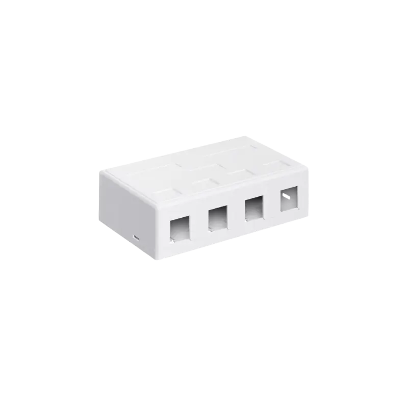 ROSETA 4 PORTS C/TAPA CAT5E/6