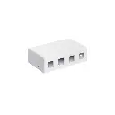 Roseta 4 Ports C/Tapa Cat5E/6
