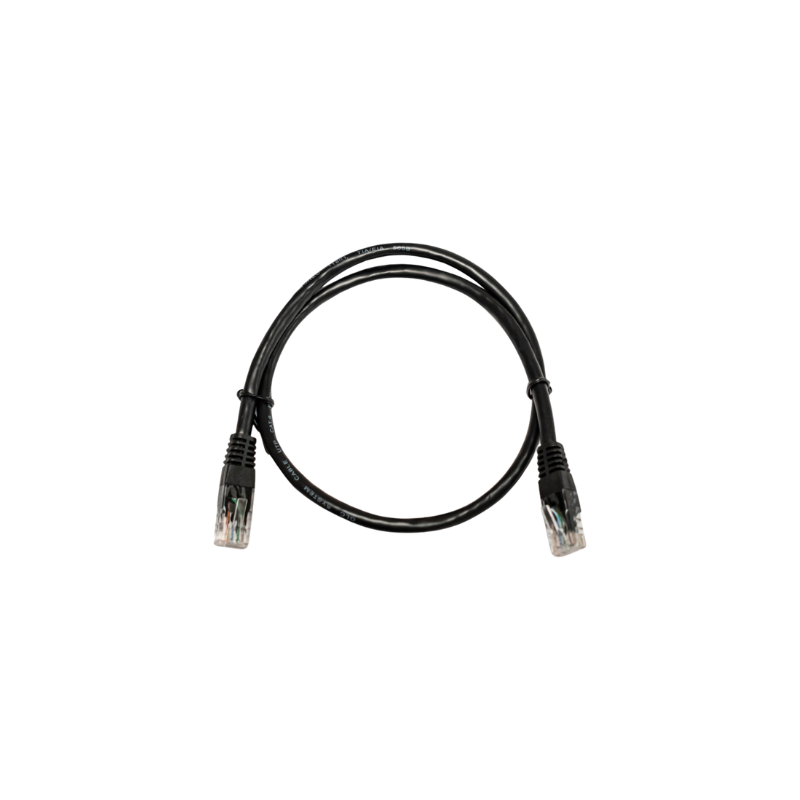 PATCH CORD UTP CAT5E 0.6M NEGRO