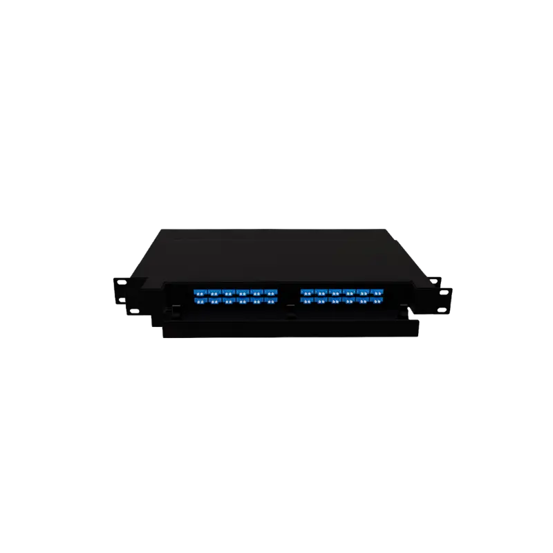 DISTRIBUIDOR DE FIBRA OPTICA 24 PUERTOS CON ADAPTADOR LC/PC CON PIGTAILS