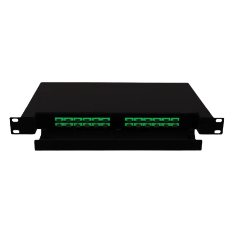 DISTRIBUIDOR DE FIBRA OPTICA 24 PUERTOS CON ADAPTADOR SC/APC CON PIGTAILS