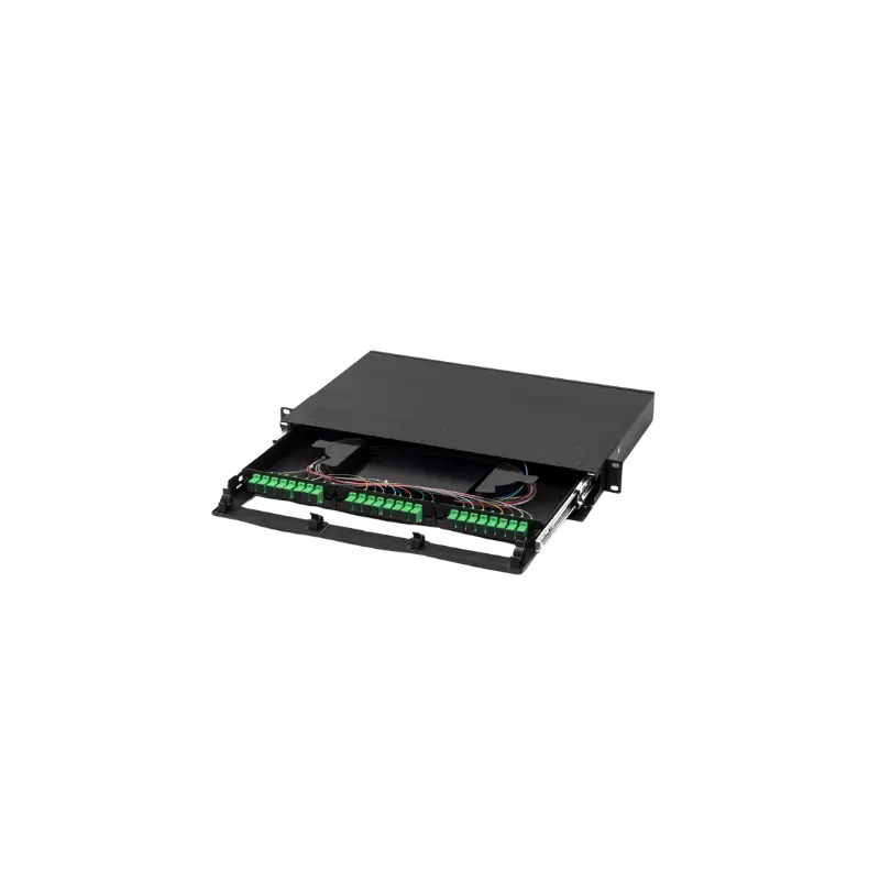 BANDEJA FO C/ ADAPTADOR SC/APC Y PIGTAIL SCAPC X24 C/PROTECCION DE ACRILICO