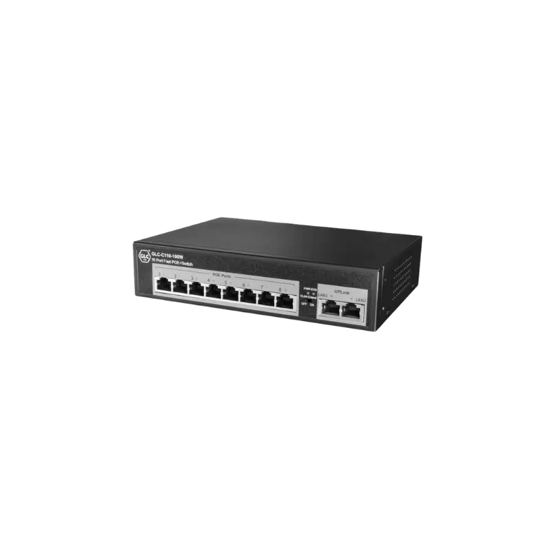 Switch 8 Ports Poe *10/100Mbps + 2 Port 10/100 UplinK
