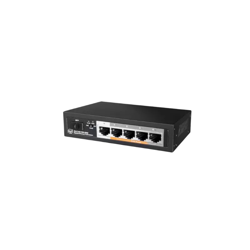 Switch 4 Ports Poe *10/100/1000Mbps + 1 Port 10/100/1000 Uplink + 1 Slot Sfp