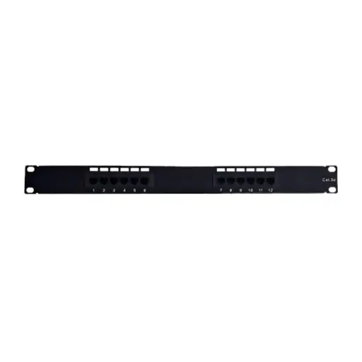 [LAN-PATCHERA-CAT5-1] Caja De Patch 12 Puertos Cat5E