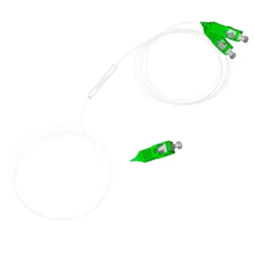 [FIBER-SPLITTER-1X2-SC/APC] Plc Splitter Monomodo 1X2 Con Conector Sc/Apc 