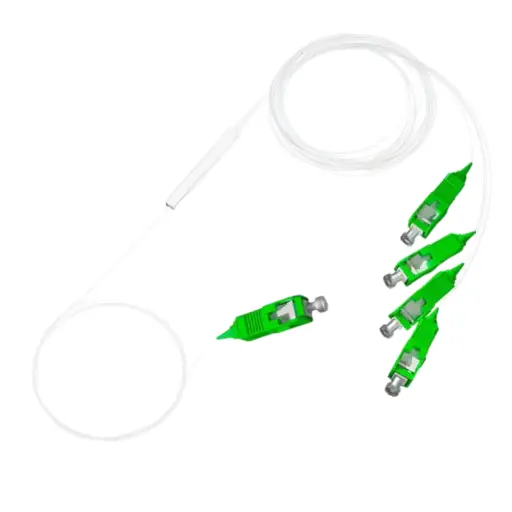 [FIBER-SPLITTER-1X4-SC/APC] PLC SPLITTER MONOMODO 1X4 CON CONECTOR SC/APC