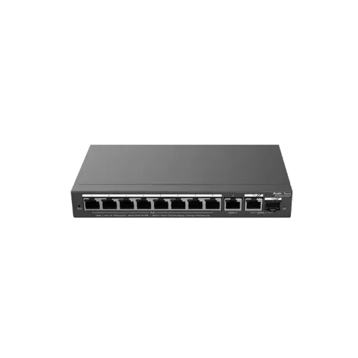 [RG-ES210GS-P] Switch Smart PoE+. 10 Puertos Gigabit, 1 combo SFP