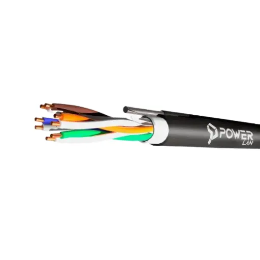 [LAN-UTP-CAT5-3] CABLE UTP CAT5E EXTERIOR DOBLE CUBIERTA CON TENSOR DE ACERO
