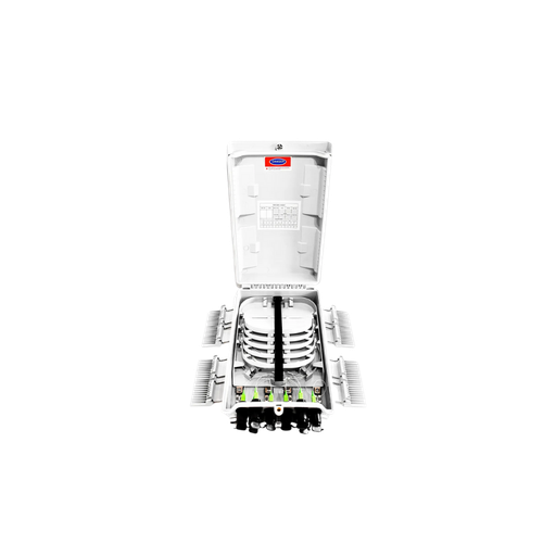 [FIBER-NAP-PREC-4x8-3] Caja Exterior Ftth Preconectorizada 4X8 Con Splitter 1X8 Conector Sc/Apc Con Sangria Con Cruz