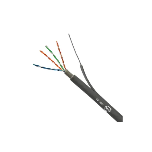 [CE-1053] CABLE UTP CAT 5E EXTERIOR C/PORTANTE ACERO X 305MTS GLC (DOBLE VAINA)