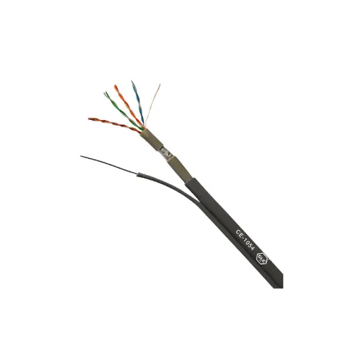 [CE-1054] CABLE FTP CAT 5E EXTERIOR C/PORTANTE ACERO X 305MTS GLC (DOBLE VAINA)