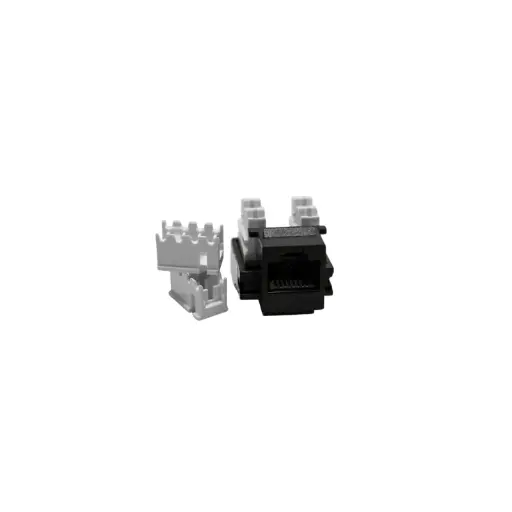 [CE-4003] JACK RJ45 110 IDC,A/B, NEGRO