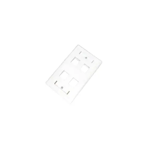 [CE-4018] FACE PLATE 4 PORT CAT5E/6