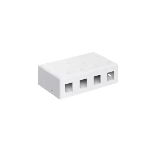 [CE-4081] Roseta 4 Ports C/Tapa Cat5E/6