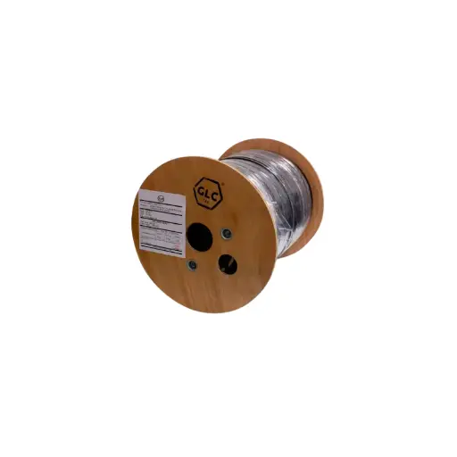 [GLC-DROP-1-FLAT-AC] Drop Cable Flat 1 Cores Sm Fig.8 C/Portante De Acero G657A2 X1000 Mts