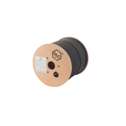 [GLC-DROP-2-FLAT-AC] Drop Cable Flat 2 Cores Sm Fig.8 C/Portante De Acero G657A2 X1000 Mts