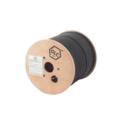 [GLC-DROP-2-FLAT-DIE] DROP CABLE FLAT 2 CORES SM FIG.8 C/PORTANTE DIELECTRICO G657A2 x1000 mts