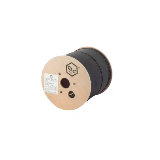 [GLC-DROP-4-FLAT-DIE] Drop Cable Flat 4 Cores Sm Fig.8 C/Portante Dielectrico G657A2 X1000 Mts