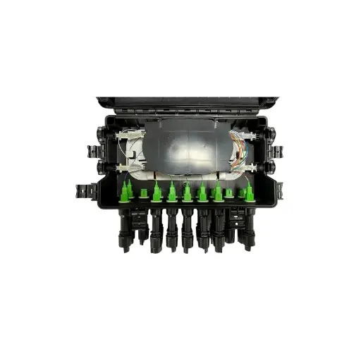 [GLC-FDB-008-02] FDB NAP Caja Exterior Ftth 4X16 Completa Preconnect Horizontal Split 1X8.
