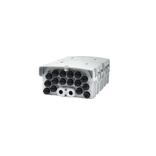 [GLC-FDB-012-01] FDB NAP Caja Terminal Fibra Óptica Interior 1x8 SC/APC Blanca FTTH.