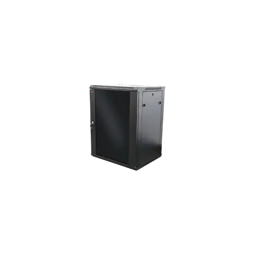 [GLC-MURAL-15U500] MURAL SOHO 15U - 500 mm - 19" Pta. Crist./4soportes DESARMADOS
