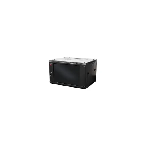 [GLC-MURAL-6U500] Mural Soho 6U - 500 Mm - 19" Pta. Crist./4Soportes Desarmados